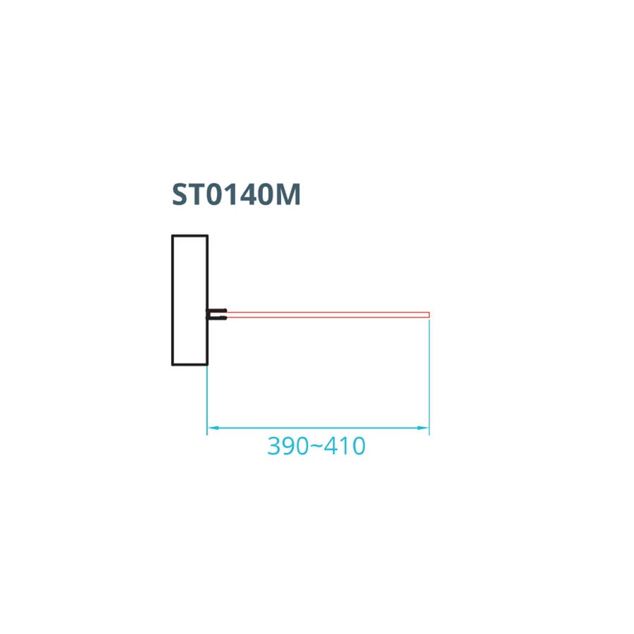 Inloopdouche Van Rijn ST01 Met Middenband 40x200 cm 8 mm Chroom