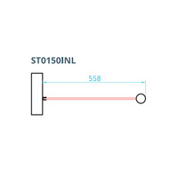 Inloopdouche Van Rijn ST01 Met RVS Staander 50 mm 56x200 cm Helder Glas 8 mm