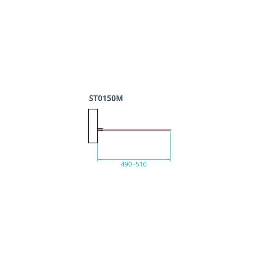 Inloopdouche Van Rijn ST01 Met Middenband 50x200 cm 8 mm Chroom