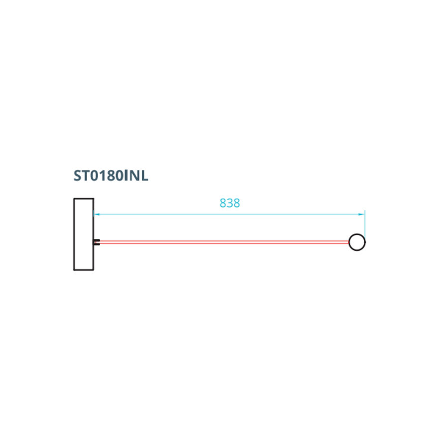 Inloopdouche Van Rijn ST01 Met RVS Staander 50 mm 84x200 cm Helder Glas 8 mm