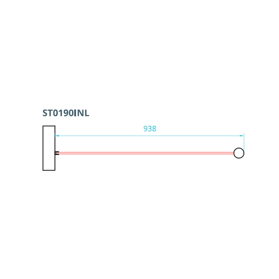 Inloopdouche Van Rijn ST01 Met RVS Staander 50 mm 94x200 cm Helder Glas 8 mm