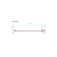 Nisdeur Van Rijn ST02 Draaideur 100x200 cm 6 mm Chroom