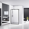 Inloopdouche Van Rijn ST04 Met Stabilisatiestang 120x200 cm 8 mm Helder Glas Zwart