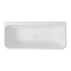 Xenz Half Vrijstaand Bad Xenz Guido 160x71x62 cm Solid Surface Wit