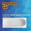 Plieger Wave Kunststof Bad Acryl Rechthoekig 190X80X50Cm M. Poten Wit