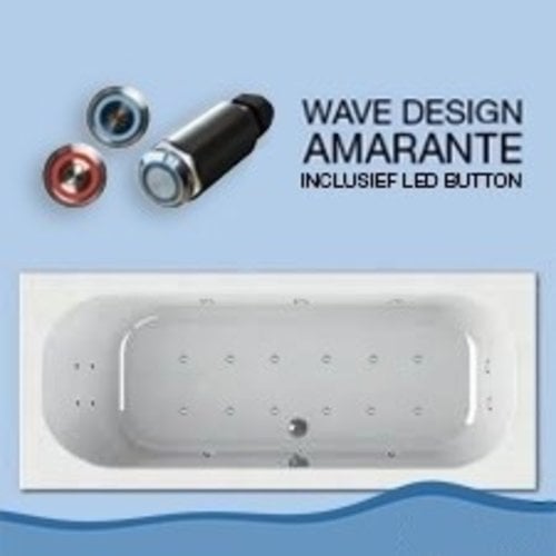Forenza Whirlpool 180X80 Cm Inclusief Led Buttons 