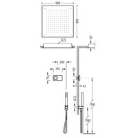 Elektronische Douchethermostaat Set Type 5