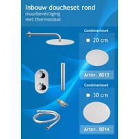 Inbouw Doucheset Naxo Type 3 Douchekop 20 En 30 Cm Rond