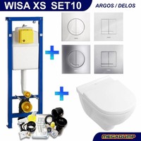 Xs Toiletset 10 Villeroy & Boch O.Novo Met Argos/Delos Drukplaat