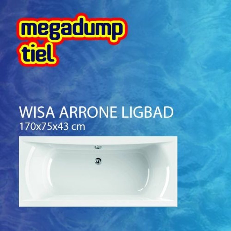Ligbad Arrone Wit 170X75X43 Cm