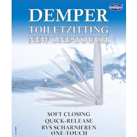 Demper One-Touch Toiletzitting 1 Knop Bediening