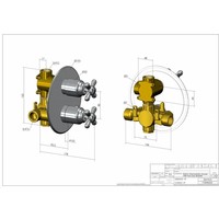 Amice Inbouw Thermostaat Met 2-Weg Stop-Omstel 009 Chroom