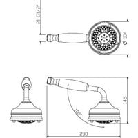 Amice Handdouche Met 5 Standen M397 Chroom