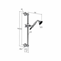 Amice Glijstang Set 60,5 Cm M250 Chroom