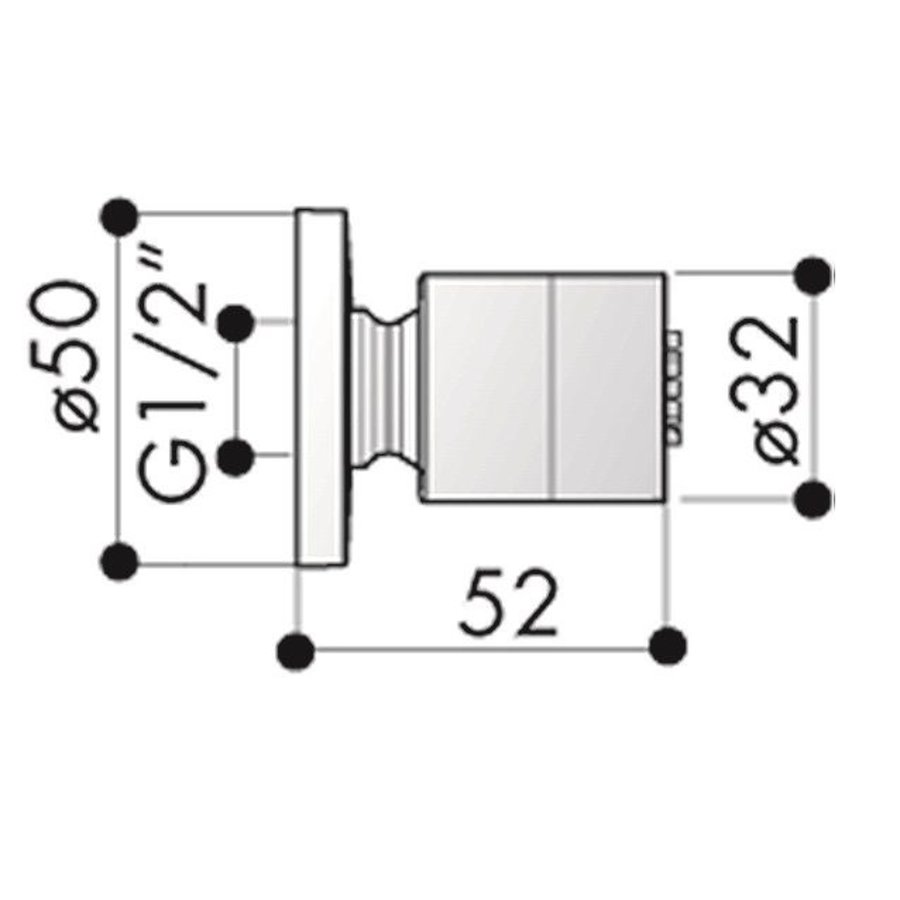 Mate Bodyjet Rond Kantelbaar M122