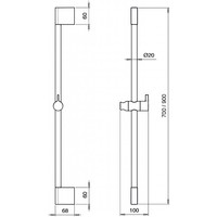 Mate Glijstang 90 Cm M306