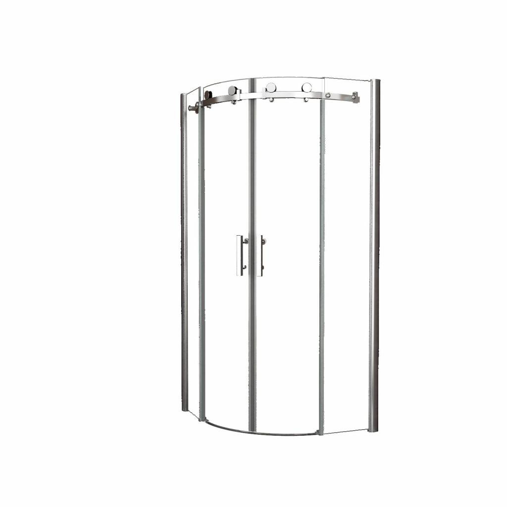 Aqua Splash Douchecabine Kwartrond 90X90X200 Cm 8 Mm Anti Kalk Nano