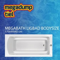 Ligbad Bodysize 170X90X45 Cm