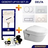 Geberit Up100 Toiletset 20 Villeroy & Boch Omnia Architectura Directflush Met Bril En Drukplaat