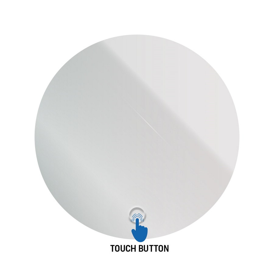 Ronde Badkamerspiegel Boss & Wessing Omega 60cm Met Verlichting