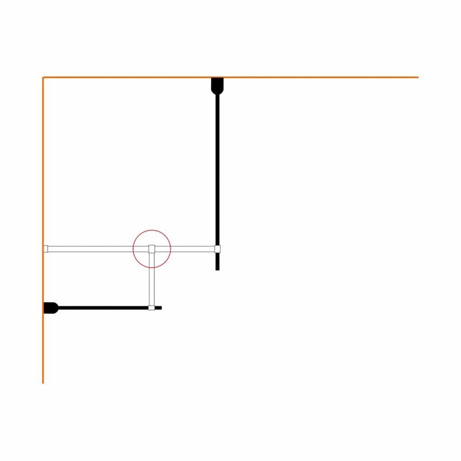 Inloopdouche Combinatie Set 120x200 + 80x200cm 10mm NANO + Muurprofiel