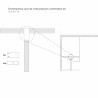 Inloopdouche Combinatie Set 120x200 + 80x200cm 10mm NANO + Muurprofiel