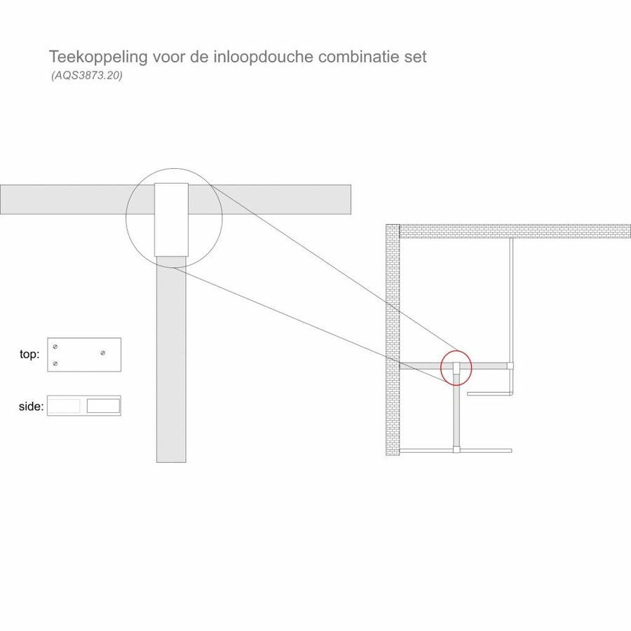 Inloopdouche Combinatie Set 120x200 + 90x200cm 10mm NANO + Muurprofiel