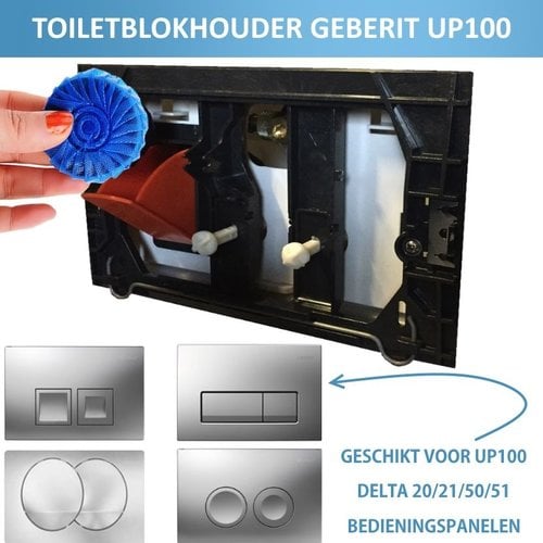 Toiletblokhouder t.b.v. Geberit Up100 