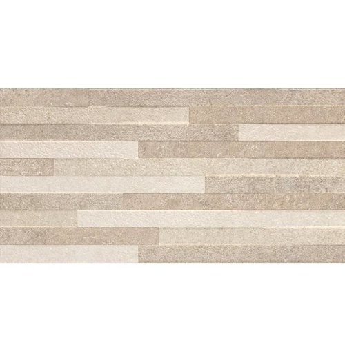 Wandtegel Pierre Taupe Decor 30X60 Rett, Mat (prijs per m2) 