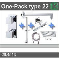 One Pack Inbouwthermostaatset Type 22 (20Cm)
