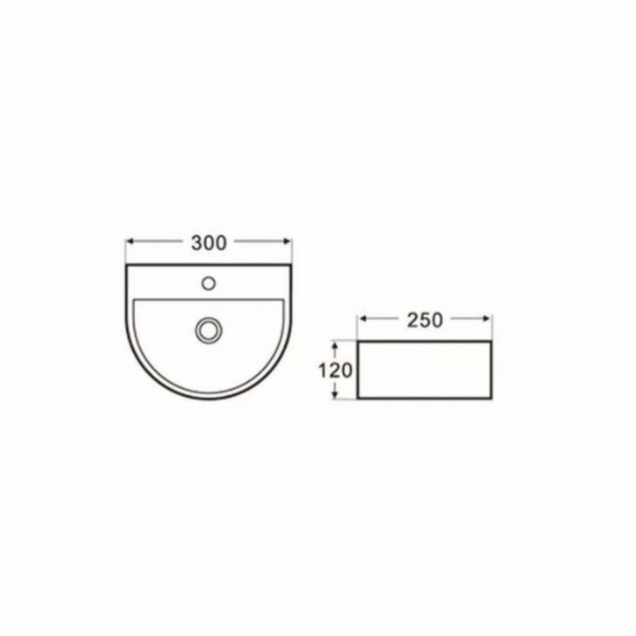 Fonteinset Helios Halfrond 30X25X12 Cm Rvs (Keuze Uit 8 Kranen)