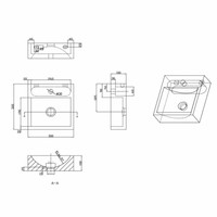 Fonteinset Ceres Square Natuursteen 30X30X10 Cm Rvs (Keuze Uit 8 Kranen)