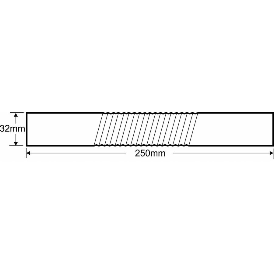 Muurbuis Buigbaar Recht 32 Mm