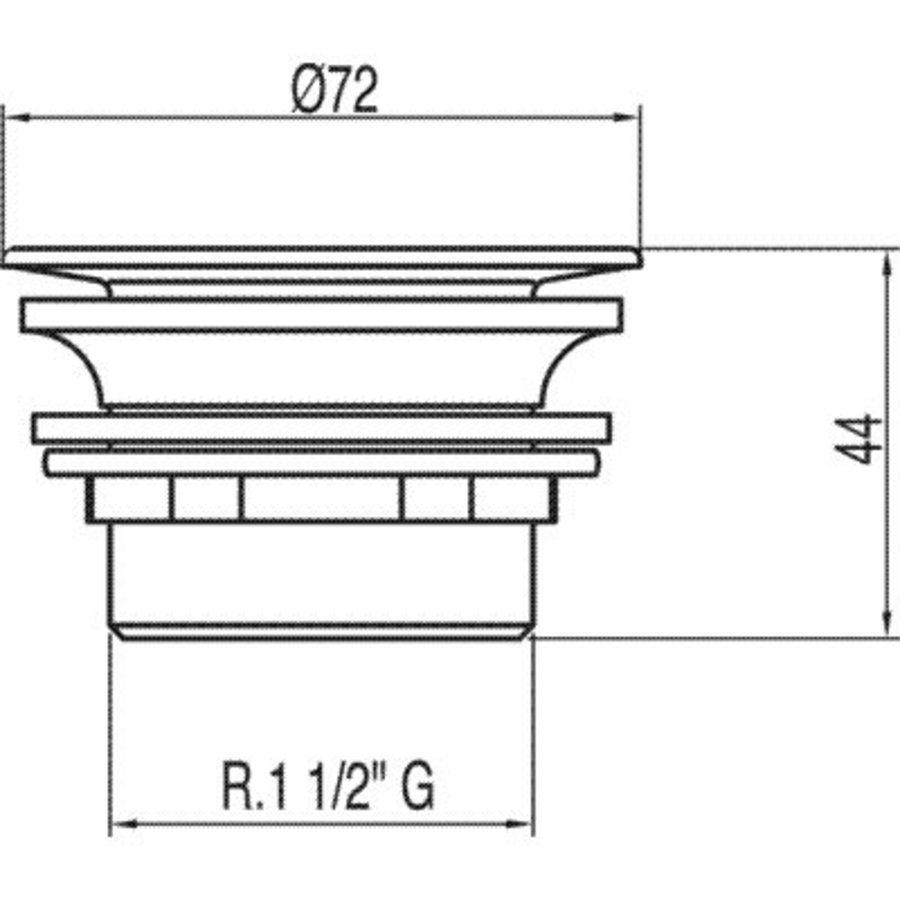 Complementos Afvoerplug Ø 72 mm 13474020