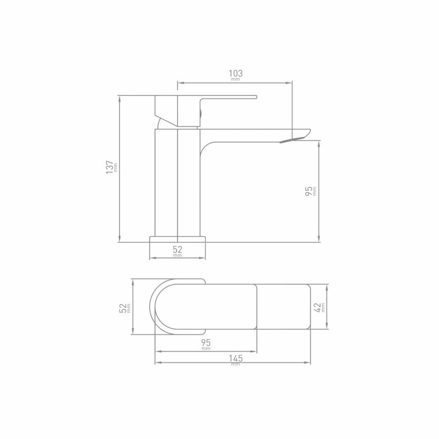 Wastafelmengkraan Dynamic Eengreeps Chroom (incl clickwaste)