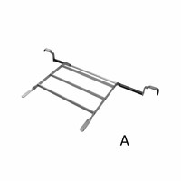 Uitstortgootsteen Alape Met Zwarte Rand 51x36m Met Overloop Wit