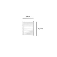 Designradiator Plieger Quadro 204 Watt Zijaansluiting 48,5x50 cm Wit