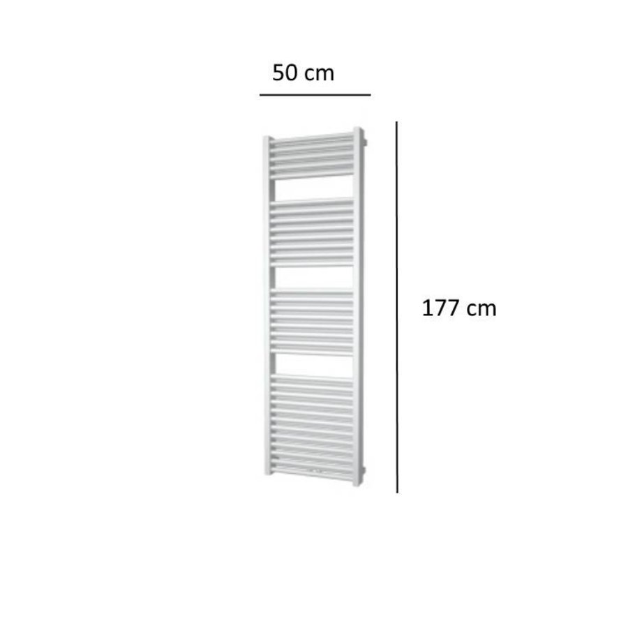 Designradiator Plieger Imola 1155 Watt Middenaansluiting 177x50 cm Wit