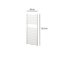 Designradiator Plieger Florian Enkel 391 Watt Middenaansluiting 72,2x50 cm Wit