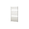 Designradiator Plieger Florian Dubbel 833 Watt Middenaansluiting 121,6x50 cm Wit