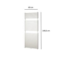 Designradiator Plieger Florian Dubbel 1153 Watt Middenaansluiting 140,6x60 cm Wit