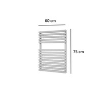 Designradiator Plieger Lugo 495 Watt Vier Aansluitpunten 75x60 cm Wit