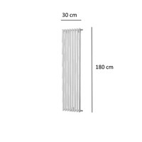 Designradiator Plieger Antika 875 Watt Midden- of Zijaansluiting 180x30 cm Wit