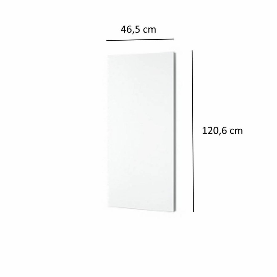 Designradiator Plieger Perugia 549 Watt Middenaansluiting 120,6x45,6 cm Wit