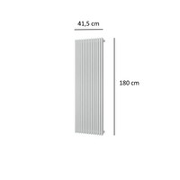 Designradiator Plieger Antika Retto 1556 Watt Middenaansluiting 180x41,5 cm Wit