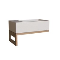 Fonteinset Luca Sanitair Iris 35x18.5x9cm Solid Surface L+R Te Plaatsen (Geen kraangat)