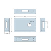 Mineraal Steen Fonteinset Met Opzetkom 40x25x9cm Glans Wit