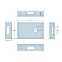 Solid Surface Fonteinset Met Opzetkom 40x25x9cm Mat Wit