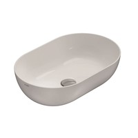 Waskom Luca Sanitair Blobo 54x37x16cm Opzet Wastafel (Zonder kraangat) Wit