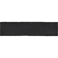 Wandtegel Colonial Black Mat 7.5x30 cm Mat Zwart (prijs per m2)